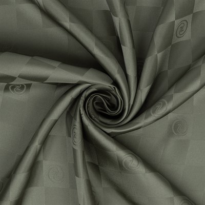 Damalı Jakarlı İpek Twill Eşarp