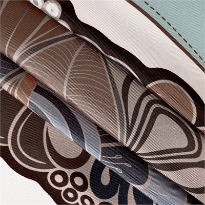 Fiore Desen Exclusive İpek Twill Eşarp