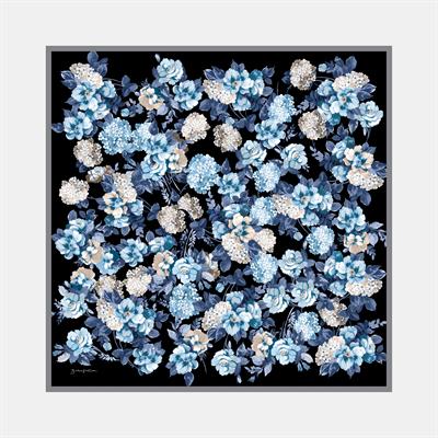 Hydrangea Garden Desen İpek Twill Eşarp