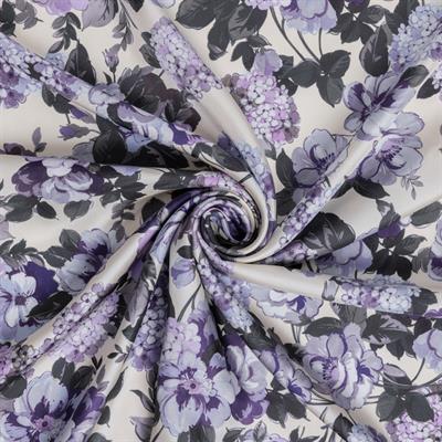 Hydrangea Garden Desen İpek Twill Eşarp