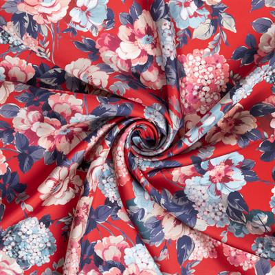 Hydrangea Garden Desen İpek Twill Eşarp