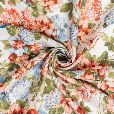 Hydrangea Garden Desen İpek Twill Eşarp