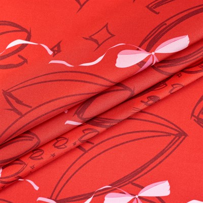 Kurdele Z Logo Desen İpek Twill Eşarp