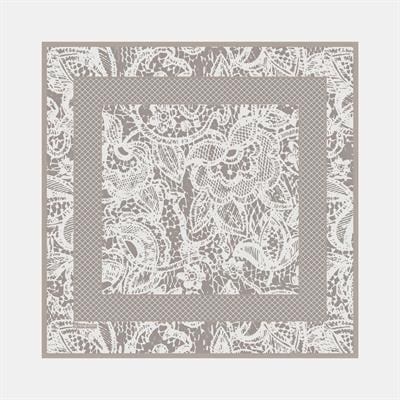 Lace Desen İpek Twill Eşarp