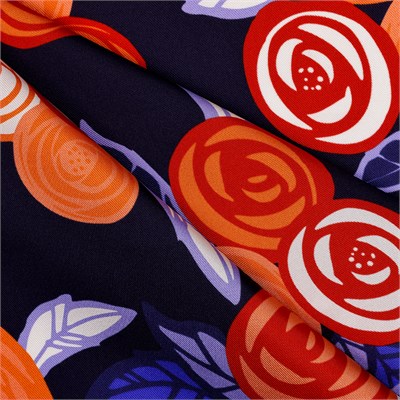 Mermer Vitray Desen Exclusive İpek Twill Eşarp