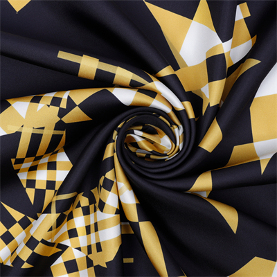 Mixplaid Desen İpek Twill Eşarp