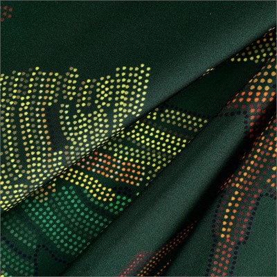 Mozaik Palmiye Desen İpek Twill Eşarp