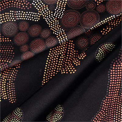 Mozaik Palmiye Desen İpek Twill Eşarp