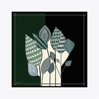 Nava Desen İpek Twill Eşarp