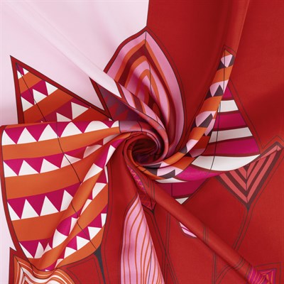 Nava Desen İpek Twill Eşarp