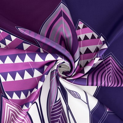 Nava Desen İpek Twill Eşarp