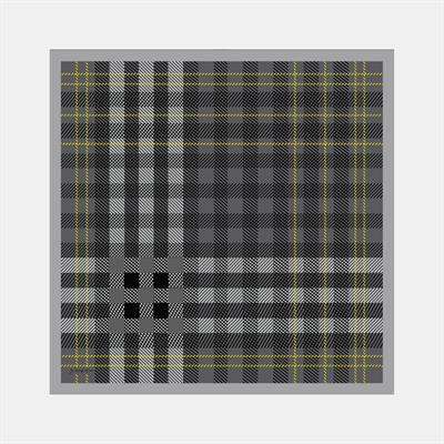 Plaidora Desen İpek Twill Eşarp