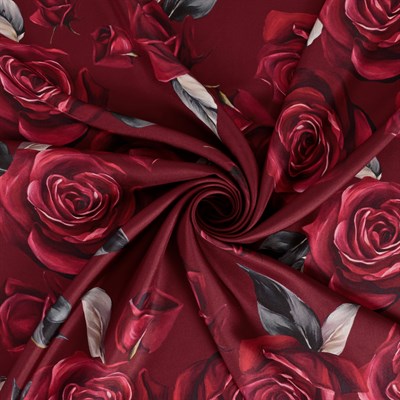 Rosalia Desen İpek Twill Eşarp