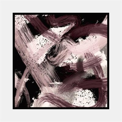 Rüzgar Desen İpek Twill Eşarp