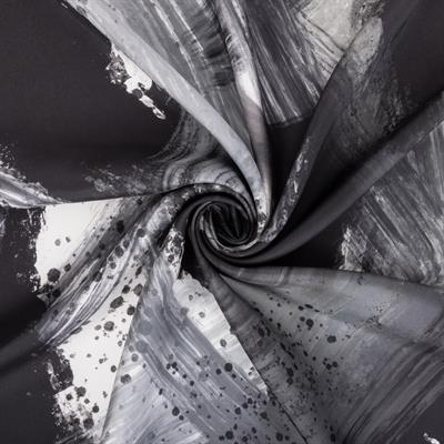 Rüzgar Desen İpek Twill Eşarp