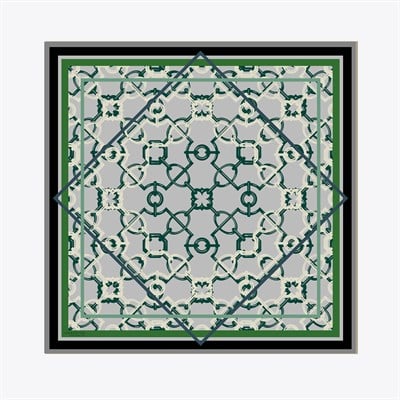 Selçuklu Desen Exclusive İpek Twill Eşarp