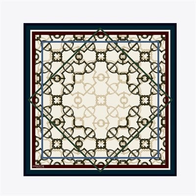 Selçuklu Desen Exclusive İpek Twill Eşarp