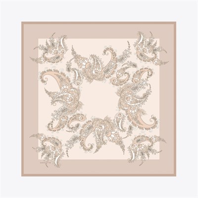 Shawl Desen İpek Twill Eşarp