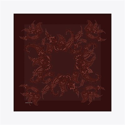 Shawl Desen İpek Twill Eşarp
