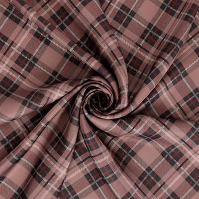 Tartan Desen İpek Twill Eşarp
