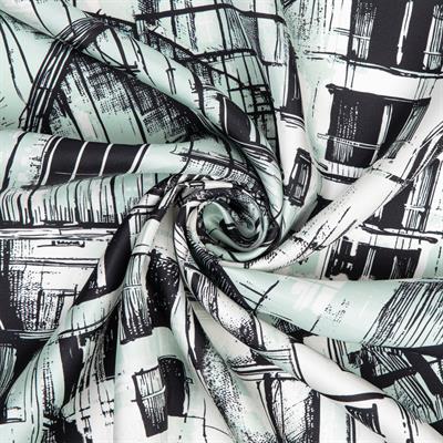 Windows Desen İpek Twill Eşarp