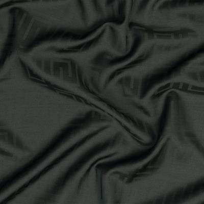 Yarım Kare Desen Yün İpek Eşarp