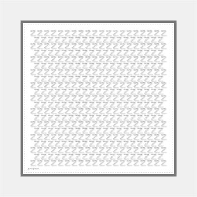 Zerart Desen İpek Twill Eşarp