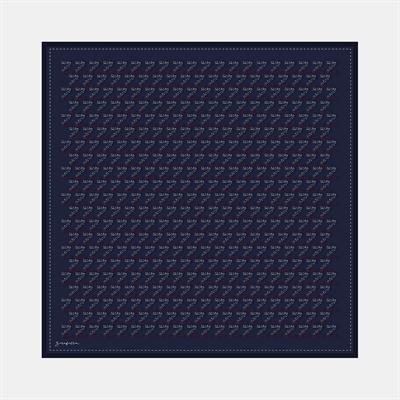 Zerart Desen İpek Twill Eşarp