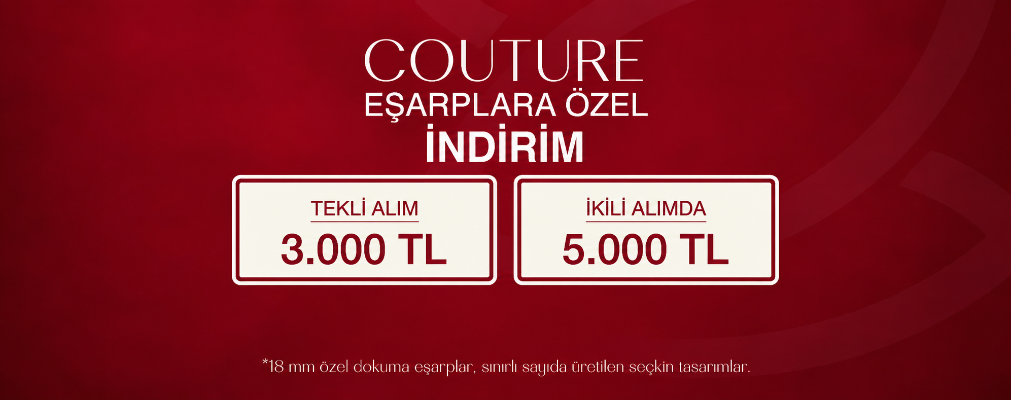 Couture Twill İpek Eşarp İndirimi