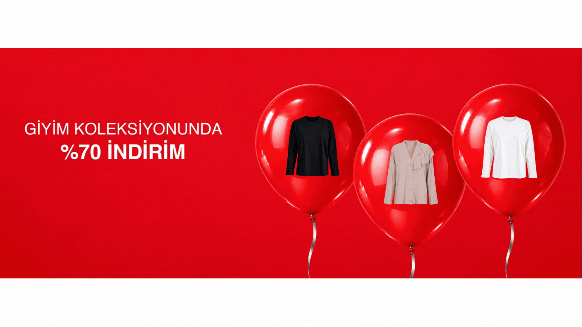 Giyim Koleksiyonunda %70 İndirim
