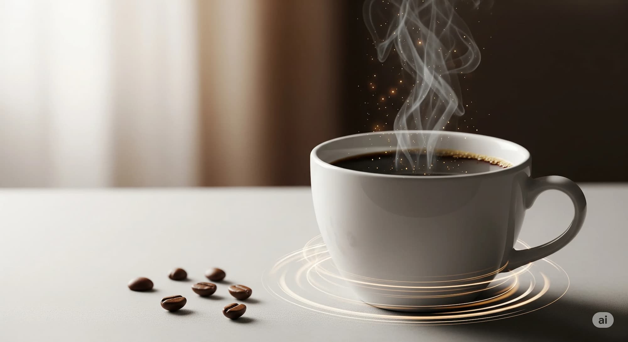 Decaf kafeinsiz kahve nedir, dumanı tüten bir fincan sade kahve