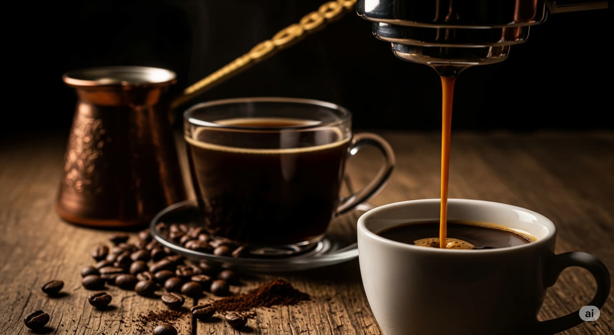 En sert kahve türleri hangileridir, pottan dökülen koyu ve yoğun espresso kahve