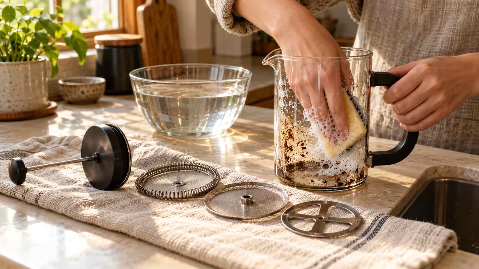 french-press-nasil-temizlenir
