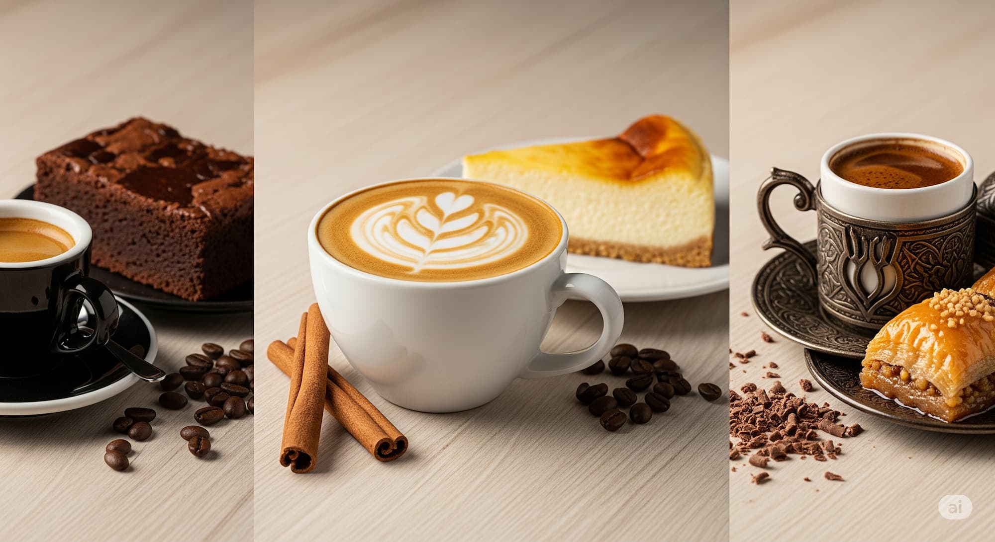 Kahve yanına yakışacak tatlı tarifleri, brownie, cheesecake ve latte