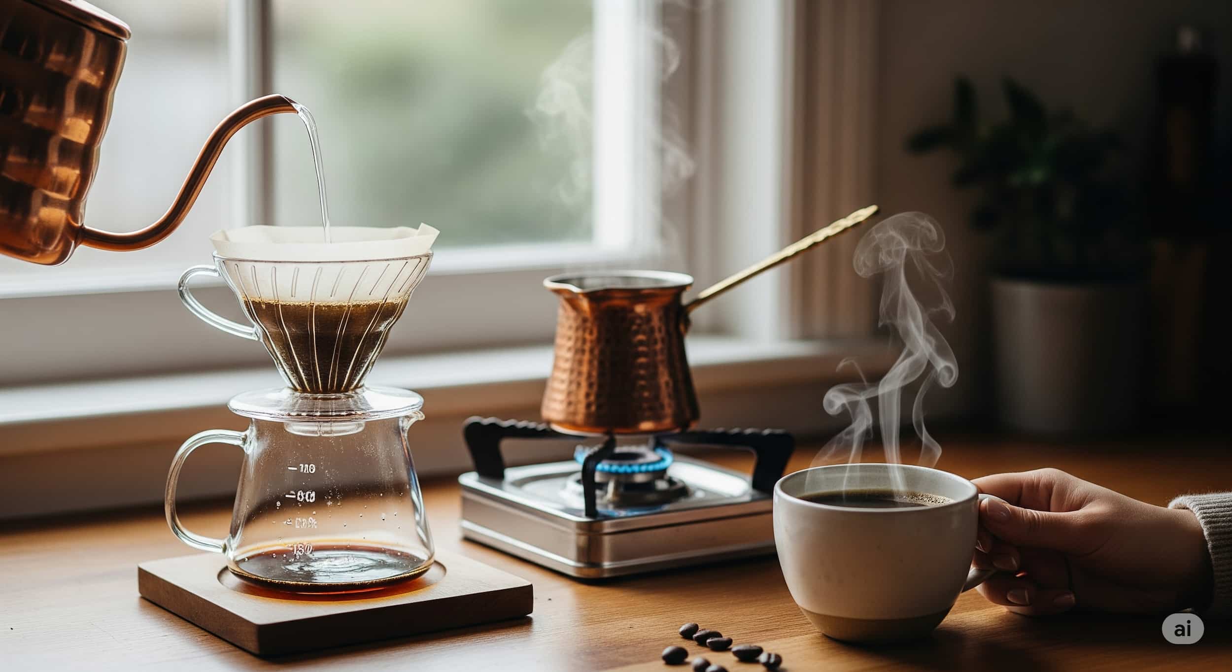 Yumuşak içimli kahve tarifleri, pour over ve cezveyle hazırlanan kahve