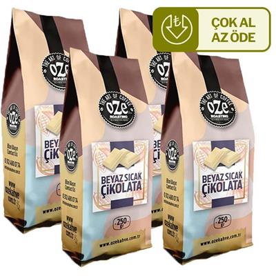 Beyaz Sıcak Çikolata Tozu 4'lü 250G