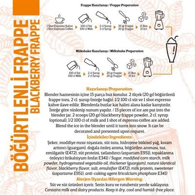 Böğürtlenli Frappe Tozu 250G