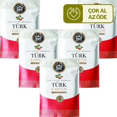 Dağ Çileği Aromalı Türk Kahvesi 5li 100G