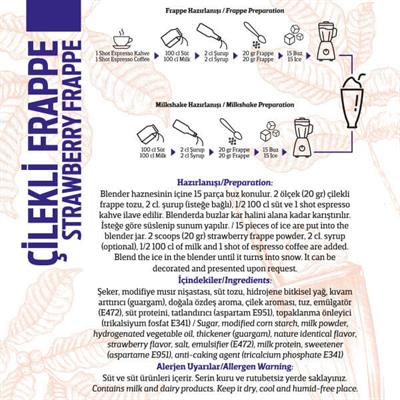 Frappe Seti Çilek, Karamel, Kivi, Mango, Muz, Böğürtlen 6lı 250G