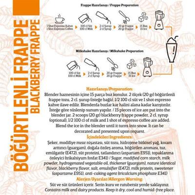 Frappe Seti Çilek, Karamel, Kivi, Mango, Muz, Böğürtlen 6lı 250G