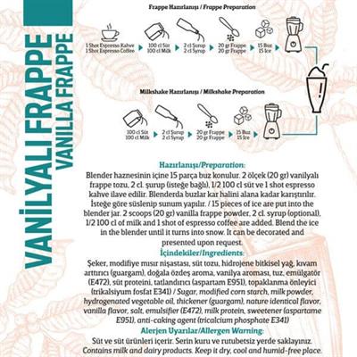 Frappe Seti Vanilya, Mokka, Mango, Karamel, Çilek, Çikolata 6lı 250G