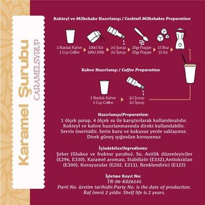 Karamel Şurubu 6lı 75CL