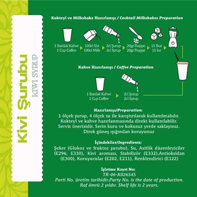 Kivi Şurubu 6lı 75CL