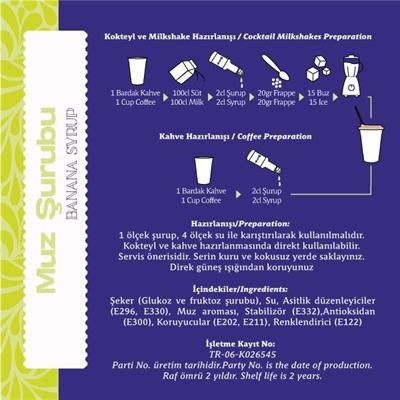 Muz Şurubu 6lı 75CL