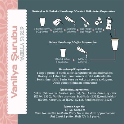 Vanilya Şurubu 6lı 75CL