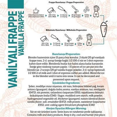 Vanilyalı Frappe Tozu 1000G