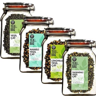 Yeşil Çay Tanışma Seti Nane, Yeşil, Limon, Yasemin 4lü 125G