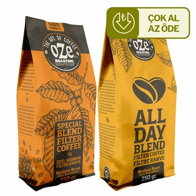 All Day Blend & Special Blend Filtre Kahve Tanışma Seti 2 x 250 g