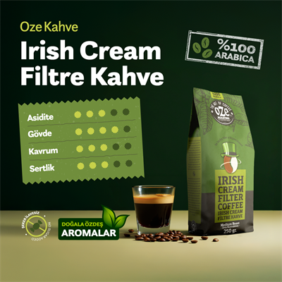 Aromalı Filtre Kahve Tanışma Seti Irish Cream, All Day Blend, Vanilya 3lü 250G