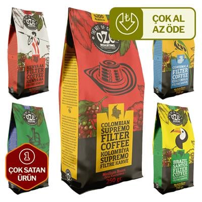 Dünya Kahveleri Seti 5'li 250G